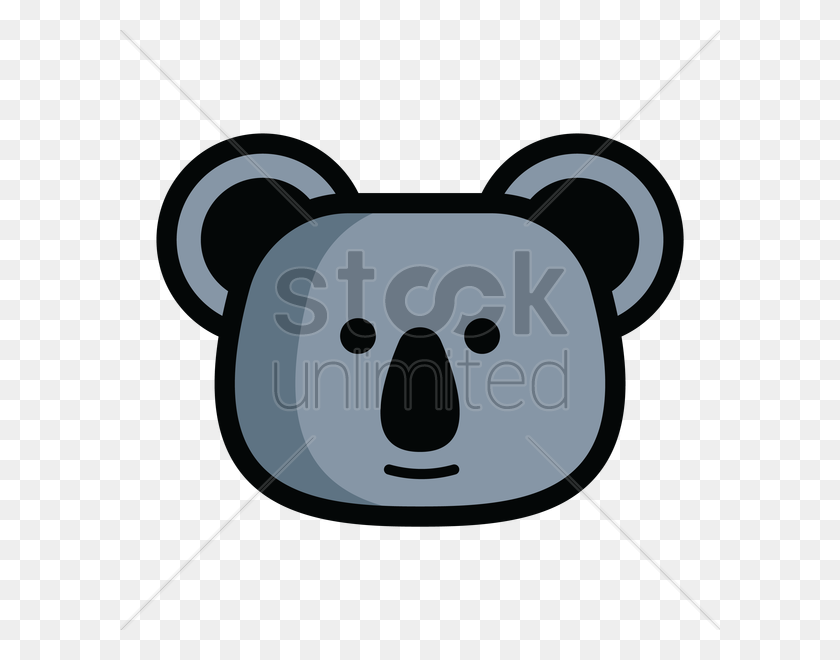 600x600 Koala Bear Head Vector Image - Bear Head PNG