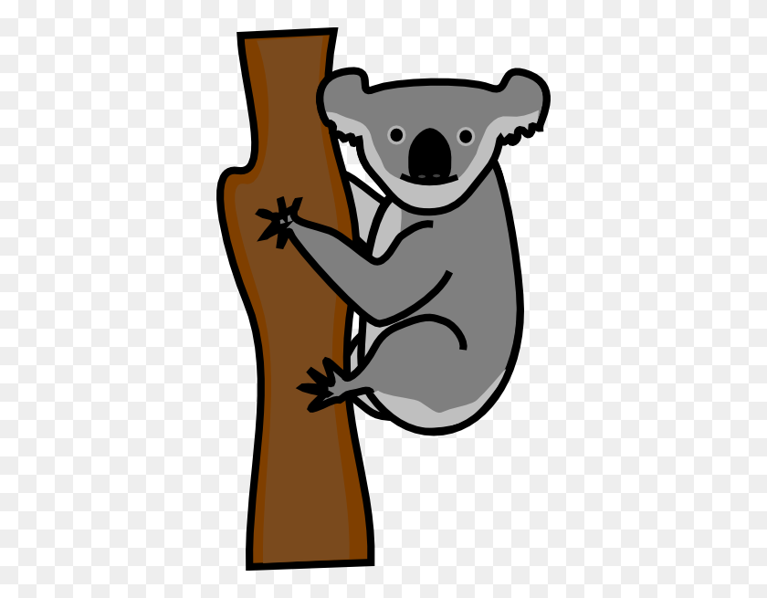 366x595 Koala Clipart - Koala Clipart Blanco Y Negro