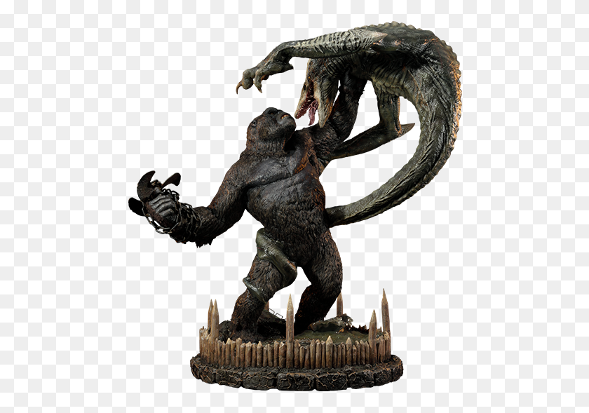 480x529 Kong Vs Skull Crawler Deluxe Version Statue Figures - King Kong PNG