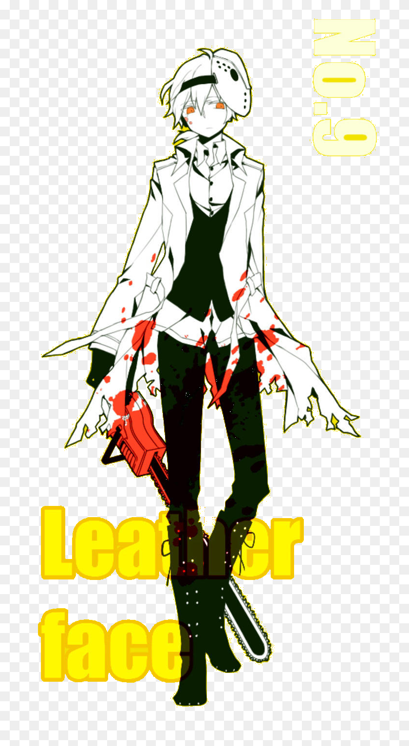 736x1472 Konoha Leather Face Render - Leatherface PNG