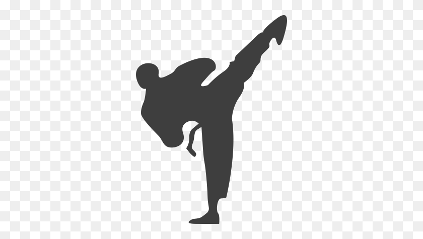 300x415 Korean Karate - Karate Kick Clipart