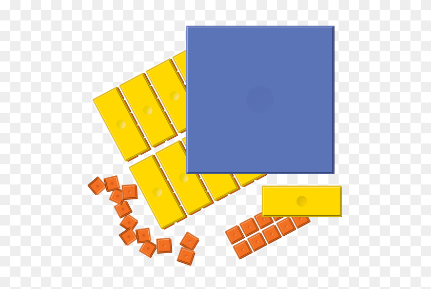 504x504 Kp Ten Frame Tiles - Base 10 Blocks Clipart