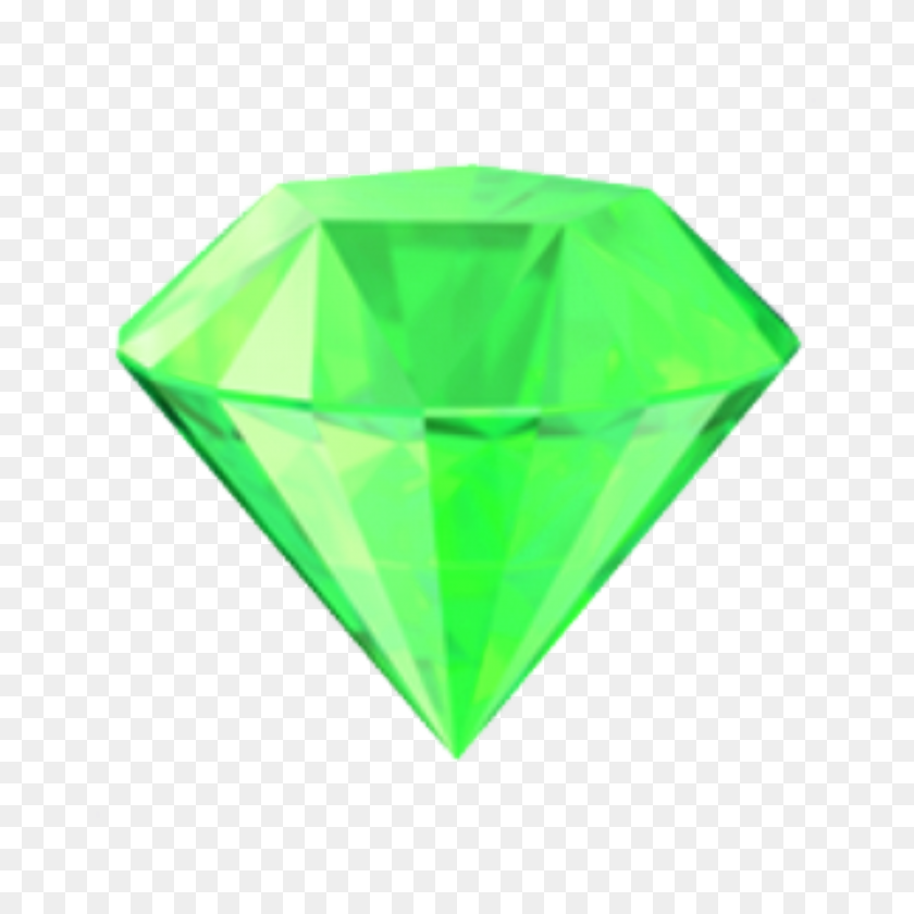 2896x2896 Kryptonita De Superman Krystal Diamond Emoji Greendiamond - Diamante Emoji Png