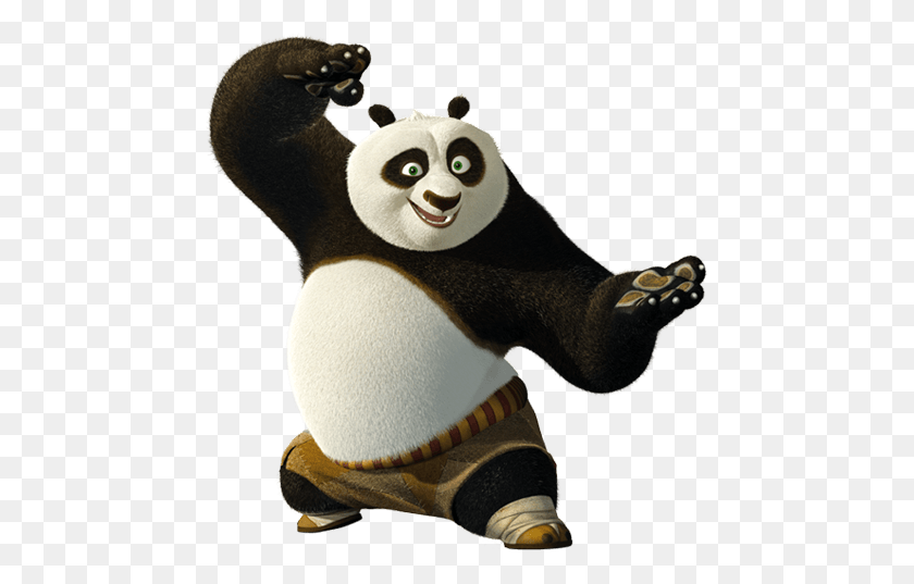 462x477 Kung Fu Panda Falling Transparent Png - Panda PNG