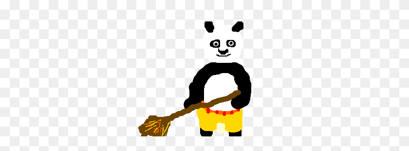 300x250 Kung Fu Panda Sweeping The Floor Drawing - Sweeping The Floor Clipart