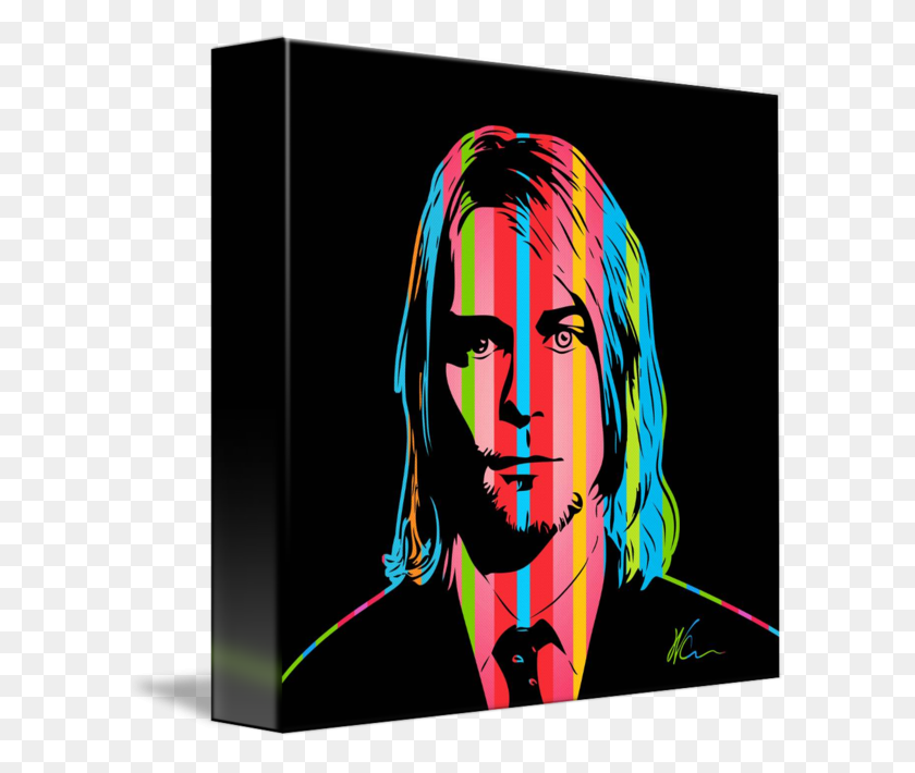 606x650 Kurt Cobain Pop Art - Kurt Cobain PNG