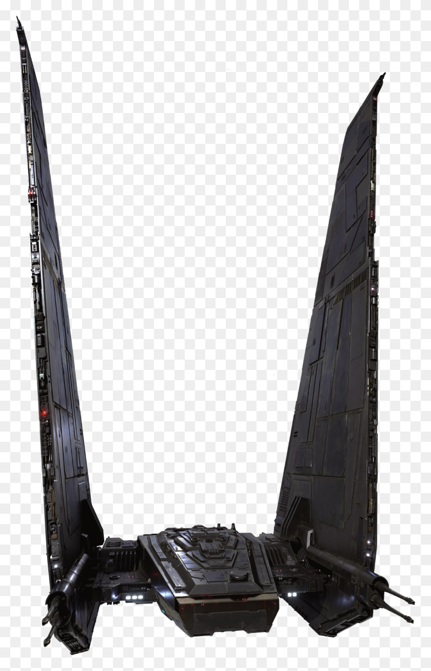 1535x2453 Kylo Rens Command Ship Star Wars The Force Awakens Spacecraft Cut - Star Wars Ship PNG