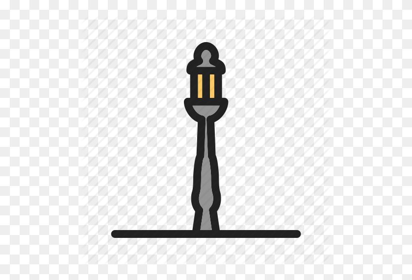 512x512 L Lamppost, Light, Pole, Post, Street, Town Icon - Telephone Pole PNG