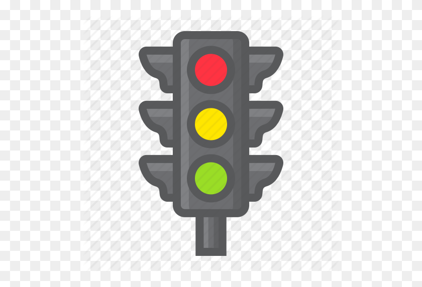 512x512 L Light, Navigation, Regulation, Semaphore, Stoplight, Traffic - Stoplight PNG