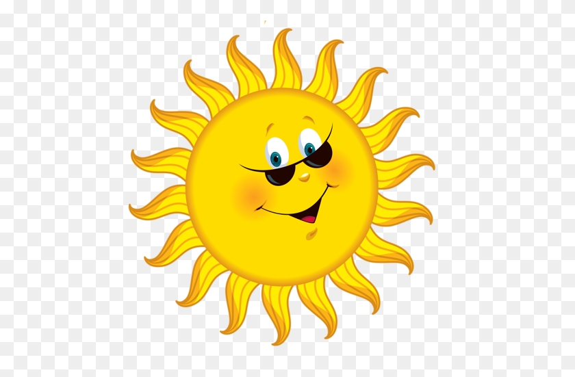 500x491 L Sunshine Smileys, Smiley - Smiling Sun Clipart