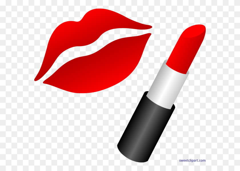 600x539 La, Author - Lipstick Clipart Black And White