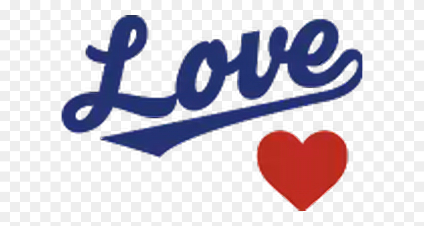 596x388 La Dodgers Heart Blue Love Logo Freetoedit - Dodgers Logo PNG