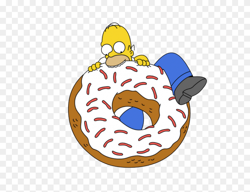 1024x768 La Donut Gigante De Homero Simpson - Homero PNG