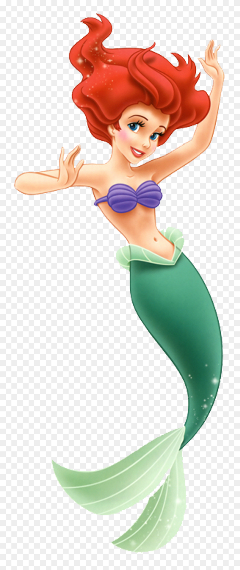 1753x4350 La Sirenita Disney Princess - Princess Jasmine Clipart