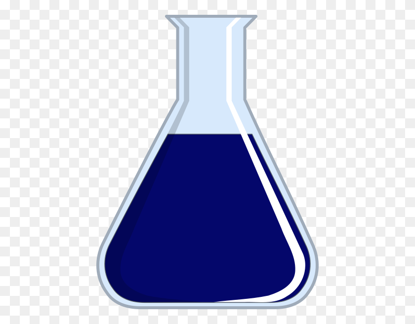 450x597 Imágenes Prediseñadas De Vaso De Precipitados Azul De Laboratorio - Clipart De Equipo De Ciencia