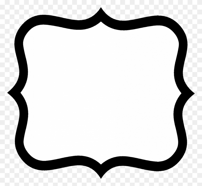 1200x1099 Label Shapes Cliparts - Shapes Black And White Clipart