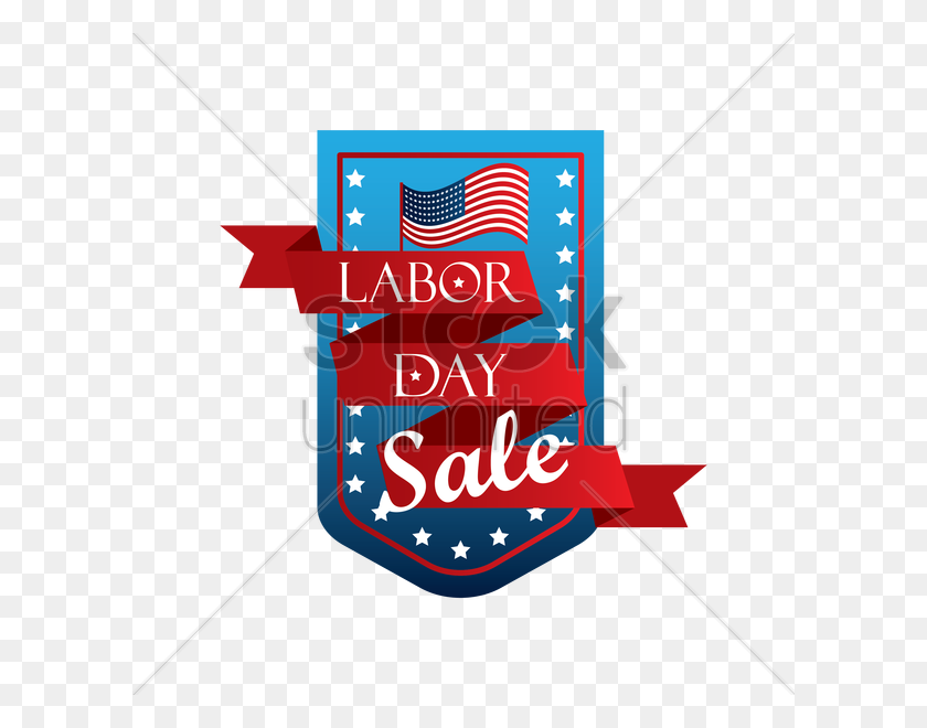 600x600 Labor Day Sale Banner Vector Image - Iceland Clipart