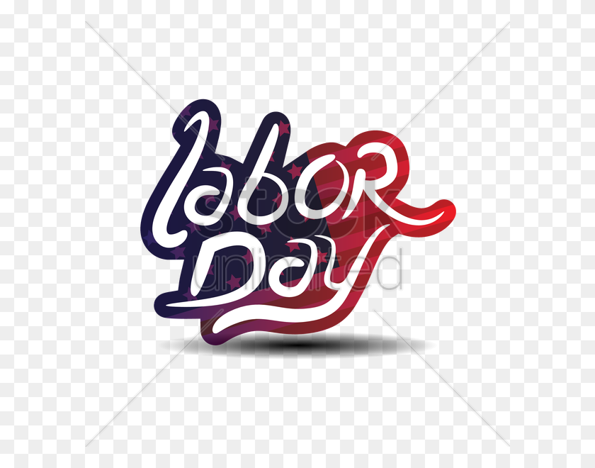600x600 Labor Day Text Vector Image - Labor Day Clip Art