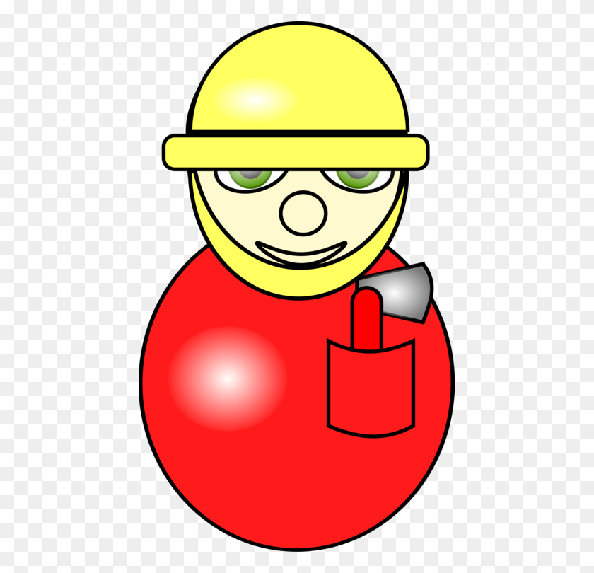 447x750 Laborer Firefighter Computer Icons Cartoon Painting Free - Firefighter Clipart