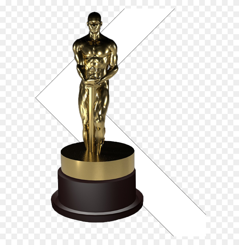 609x800 Promoción De Ladbrokes Óscar Especiales Mejor Película - Estatua De Oscar Png
