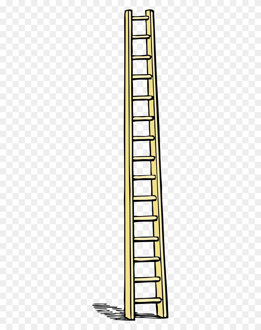 245x1000 Ladder Maintenance Cliparts - Fire Ladder Clipart