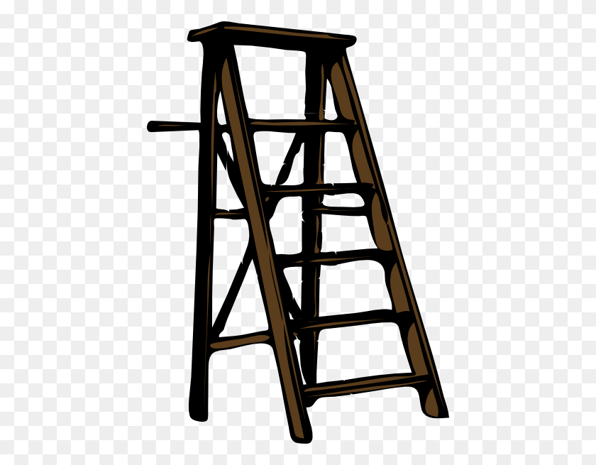 426x595 Ladder Png, Clip Art For Web - Ladder Clipart Black And White