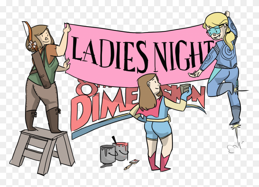 1024x717 Ladies Night - Girls Night Out Clipart