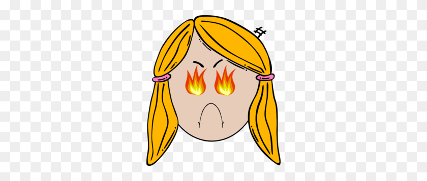 264x297 Lady Angry Clip Art - Blonde Clipart