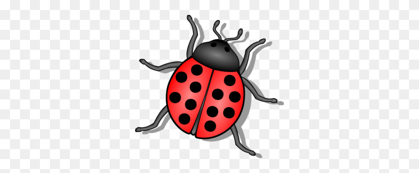 298x288 Lady Beetle Clipart - Houseboat Clipart