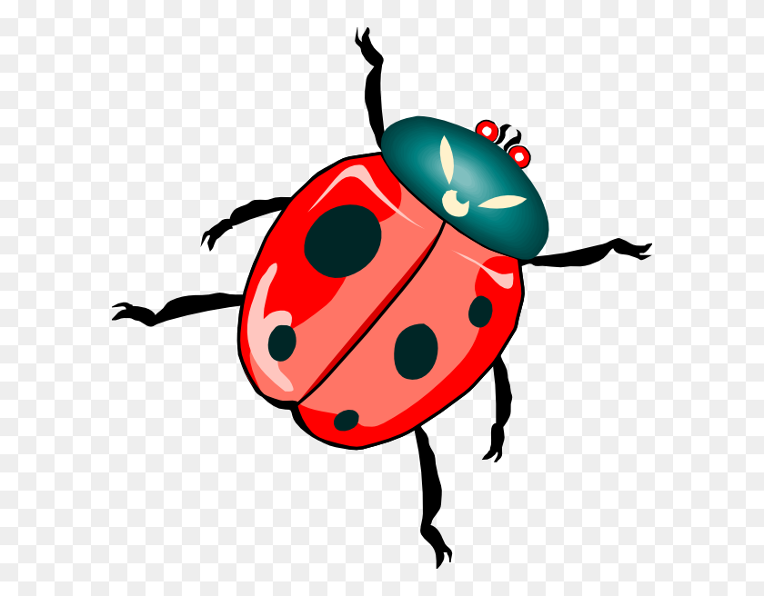 594x596 Lady Bug Clip Art Free Vector - Red Bull Clipart