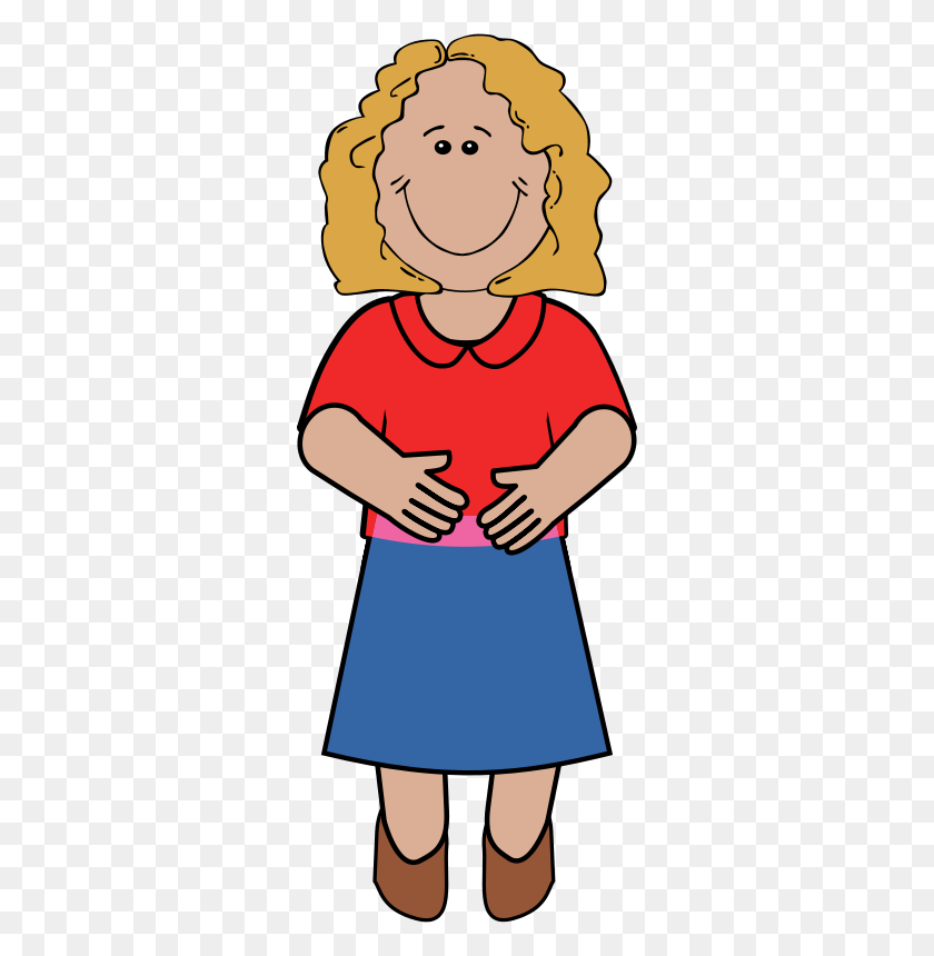 306x800 Lady Clip Art - Young Clipart