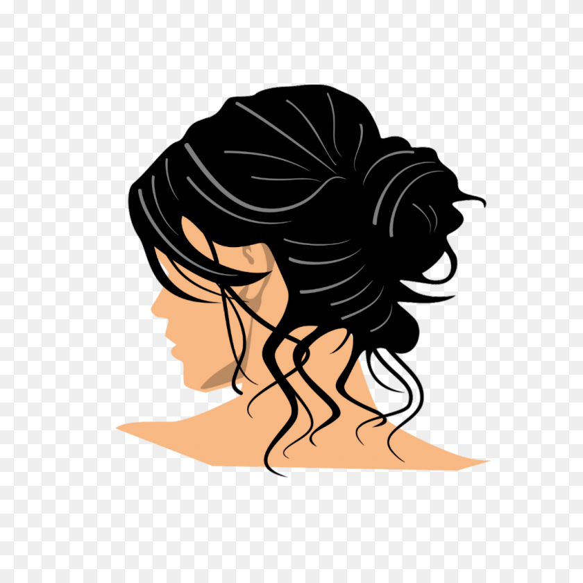 1024x1024 Lady Hair Bun - Imágenes Prediseñadas De Moño De Pelo