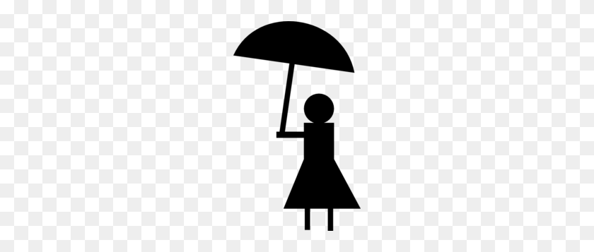 180x297 Lady Holding Umbrella Clipart - Girl With Umbrella Clipart