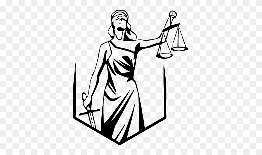 374x439 Lady Justice Circ Action Fund - Lady Justice PNG