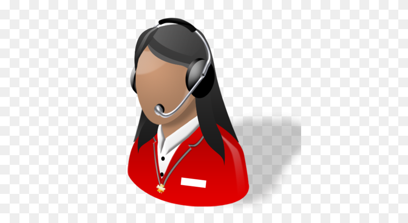 400x400 Lady, Receptionist, Support, Woman Icon - Receptionist PNG