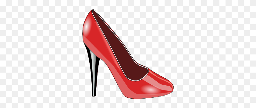 300x297 Lady Shoes Cliparts - Old Shoes Clipart