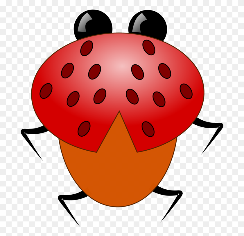 698x750 Ladybird Beetle Drawing Spotted Lady Beetle Cartoon Free - Free Ladybug Clipart
