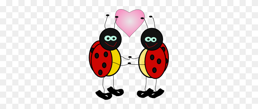 261x297 Ladybug Cartoon Clip Art Lady Beetle Clipart Red Ladybug - Awake Clipart