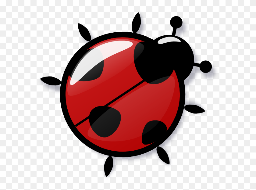 600x563 Ladybug Clip Art - Lever Clipart