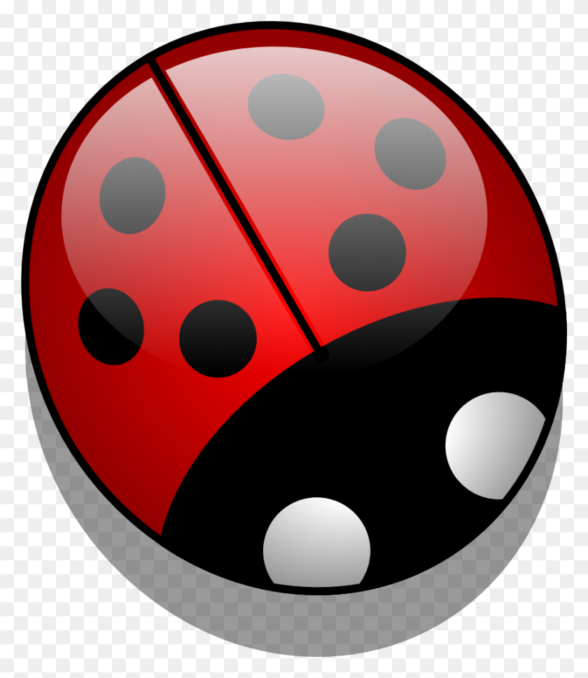 859x1000 Ladybug Graphic More Free Clip Art - Quatrefoil Clipart
