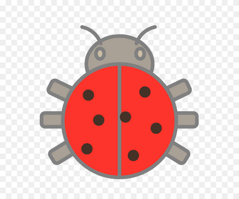 640x640 Ladybugs Insects Free Icon Material Illustration Clip Art - Budget Clipart