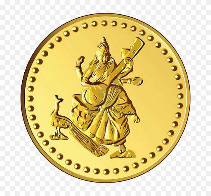 720x720 Lakshmi Gold Coin Png Picture Png Arts - PNG Coin
