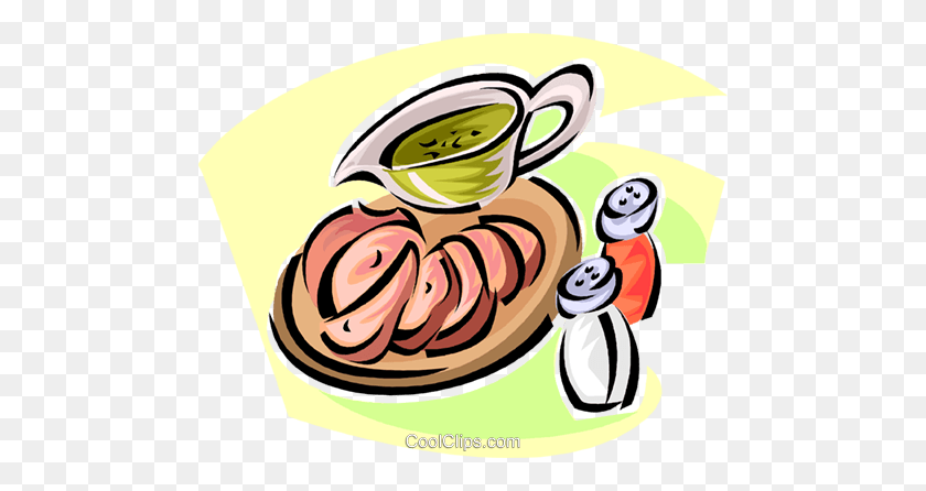 480x386 Lamb And Mint Jelly Royalty Free Vector Clip Art Illustration - Jelly Clipart