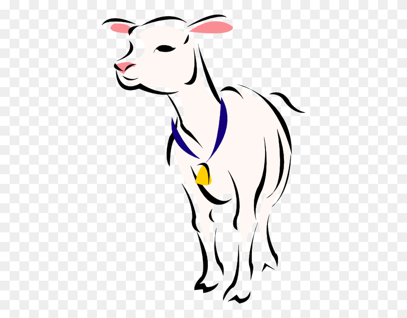 420x597 Lamb Clip Art Free Vector - Baby Sheep Clipart