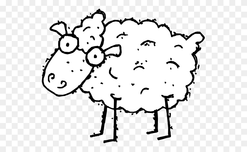555x459 Lamb Clipart Angry - Passover Clipart Black And White