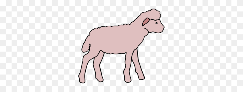 298x261 Lamb Clipart Pink Sheep - Lamb Clipart