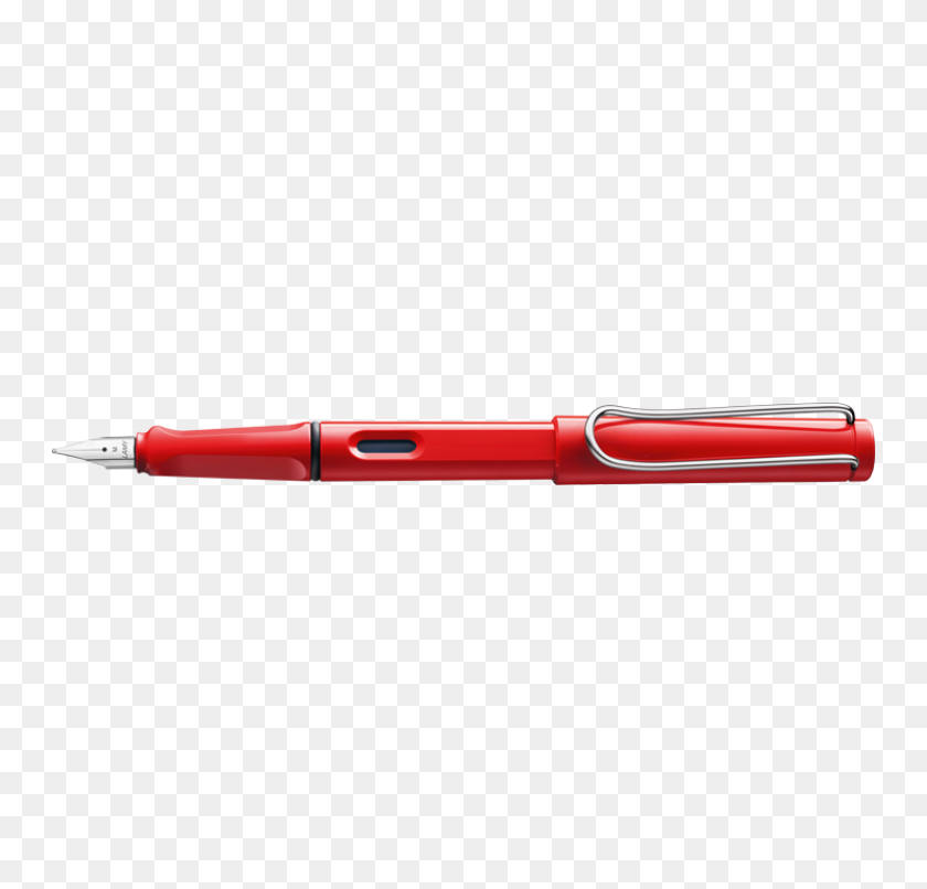 746x746 Lamy Safari Red Fountain Pen - Red Pen PNG