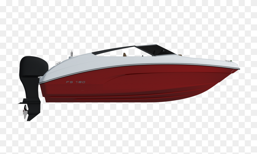 2000x1143 Lancha Fs Yachts Fs Vermelha - Yate Png