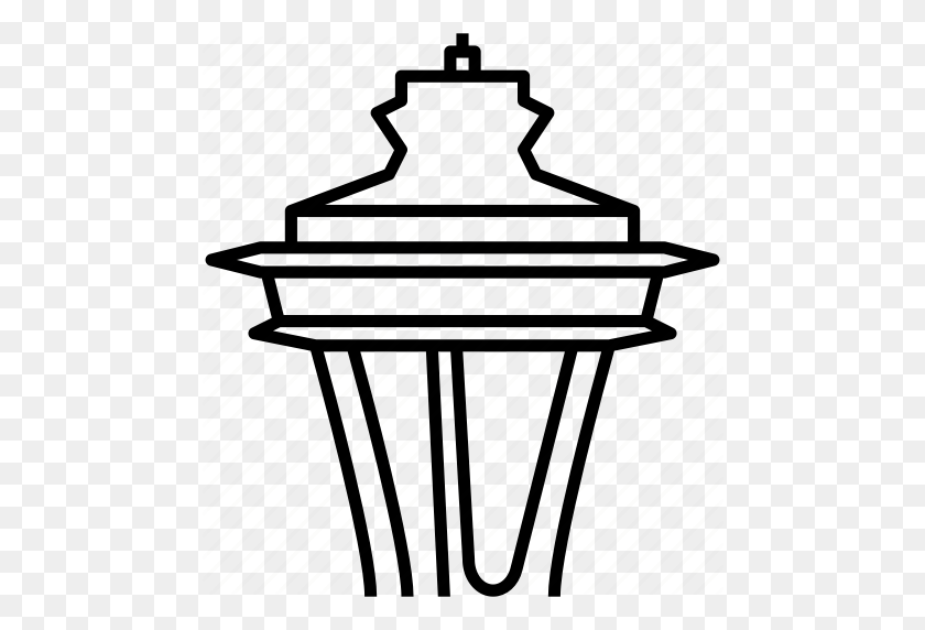 478x512 Landmark, Observation Tower, Pacific Northwest, Seattle, Space - Seattle Space Needle Clipart