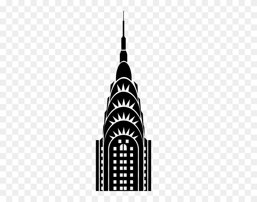 600x600 Landmark Rubber Stamps Stampmore - Chrysler Building Clipart